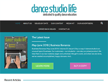 Tablet Screenshot of dancestudiolife.com